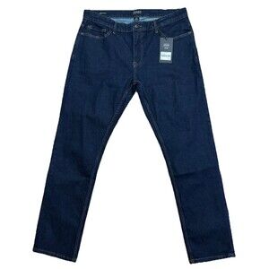 NWT Jones New York Men’s Jeans Dark Blue 36 X 32 Denim Modern Straight Fit
